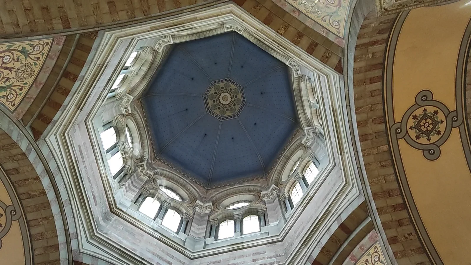 Family areas at Marseille Cathedral Marseille — family travel photo