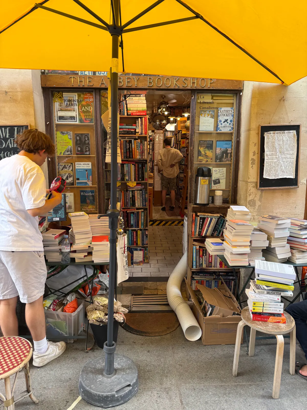 Atmosphere at The Abbey Bookshop Paris — travel photo