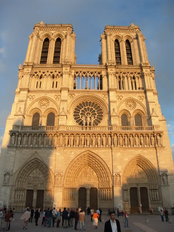 Interior at Notre-Dame Cathedral of Paris Paris — travel photo