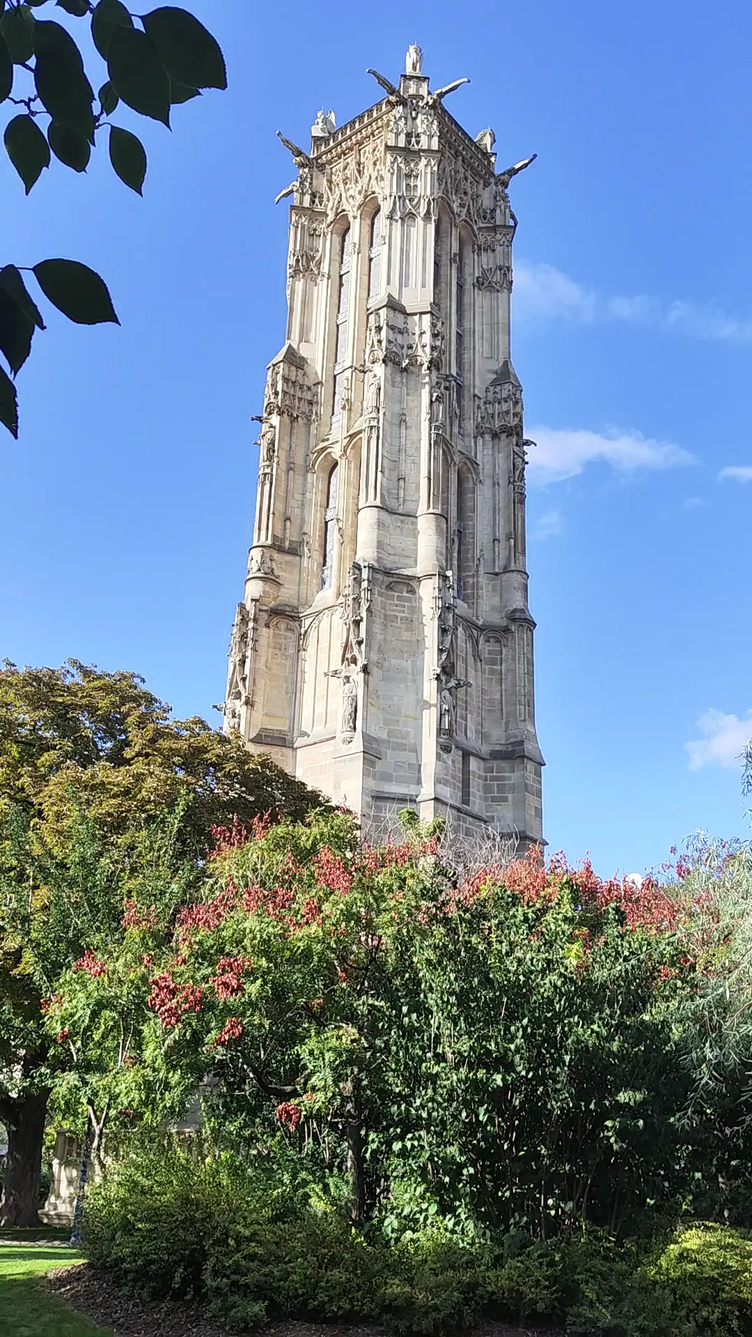Details at Square of Saint-Jacques Tower Paris — travel photo