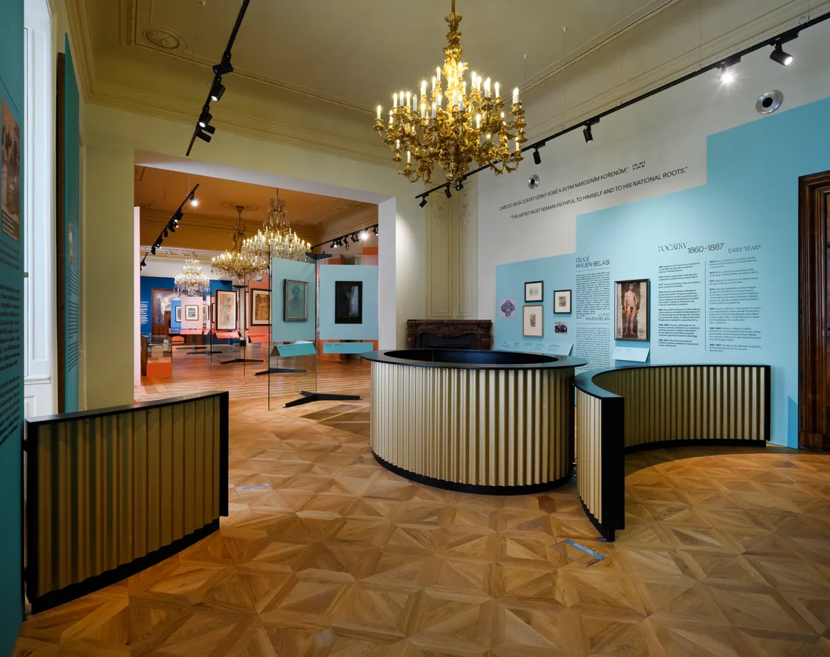 Details at Mucha Foundation Art Museum Prague — travel photo