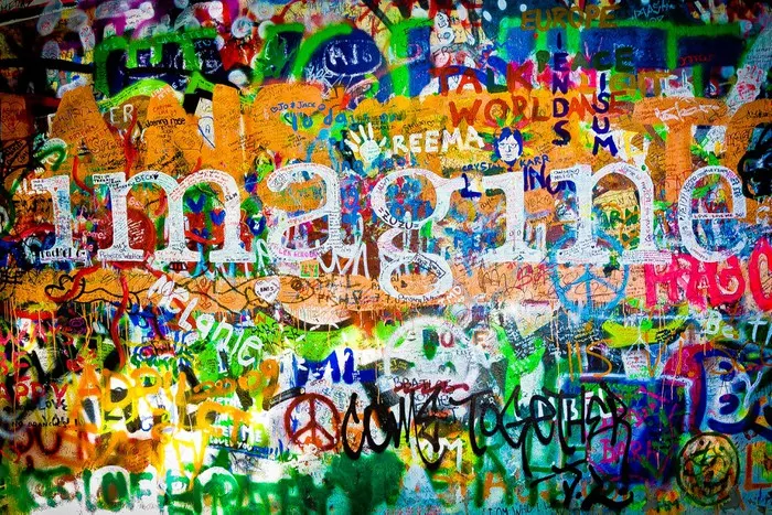 Details at Lennon Wall Prague — travel photo