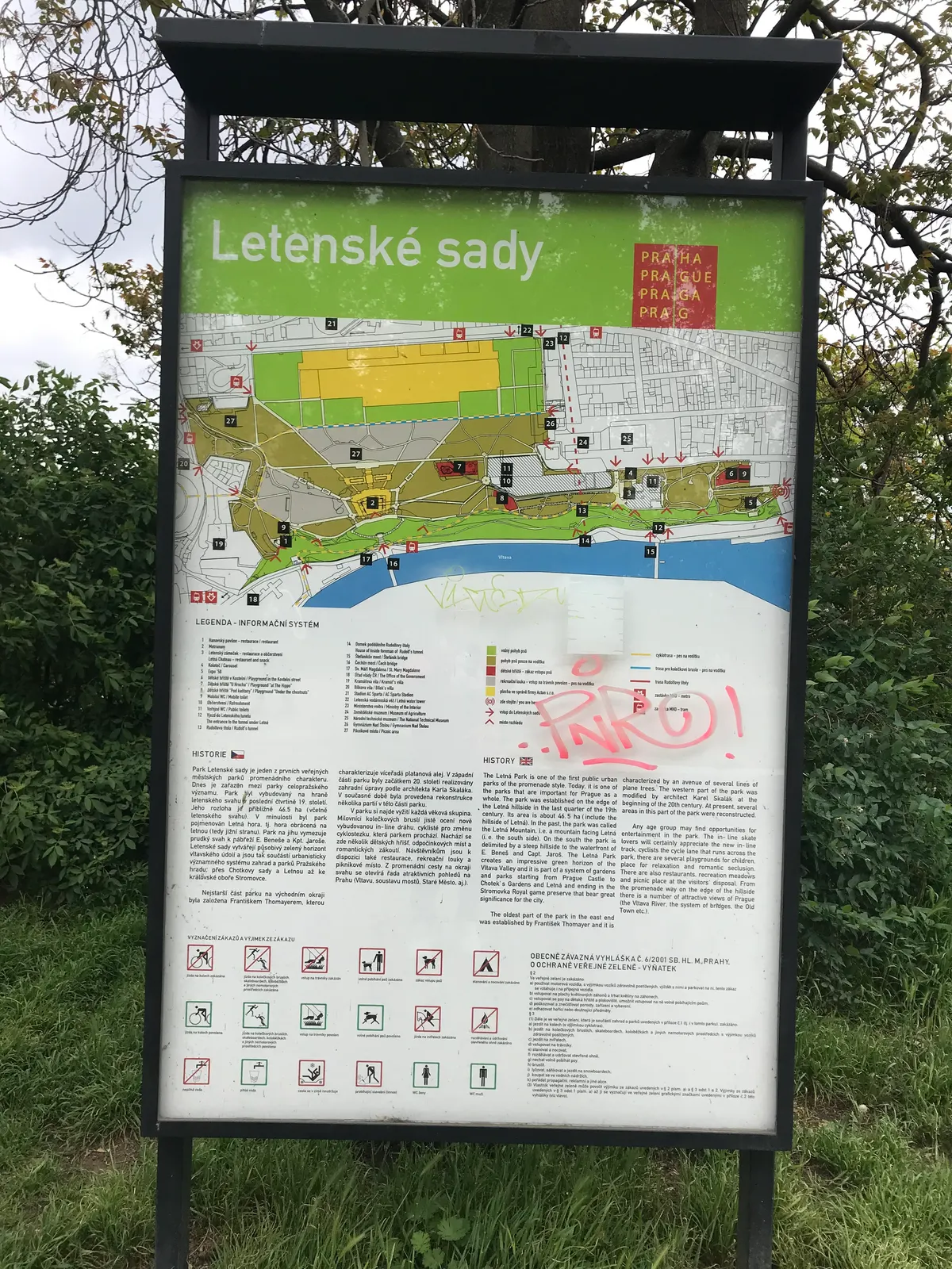 Details at Letenské sady Prague — travel photo