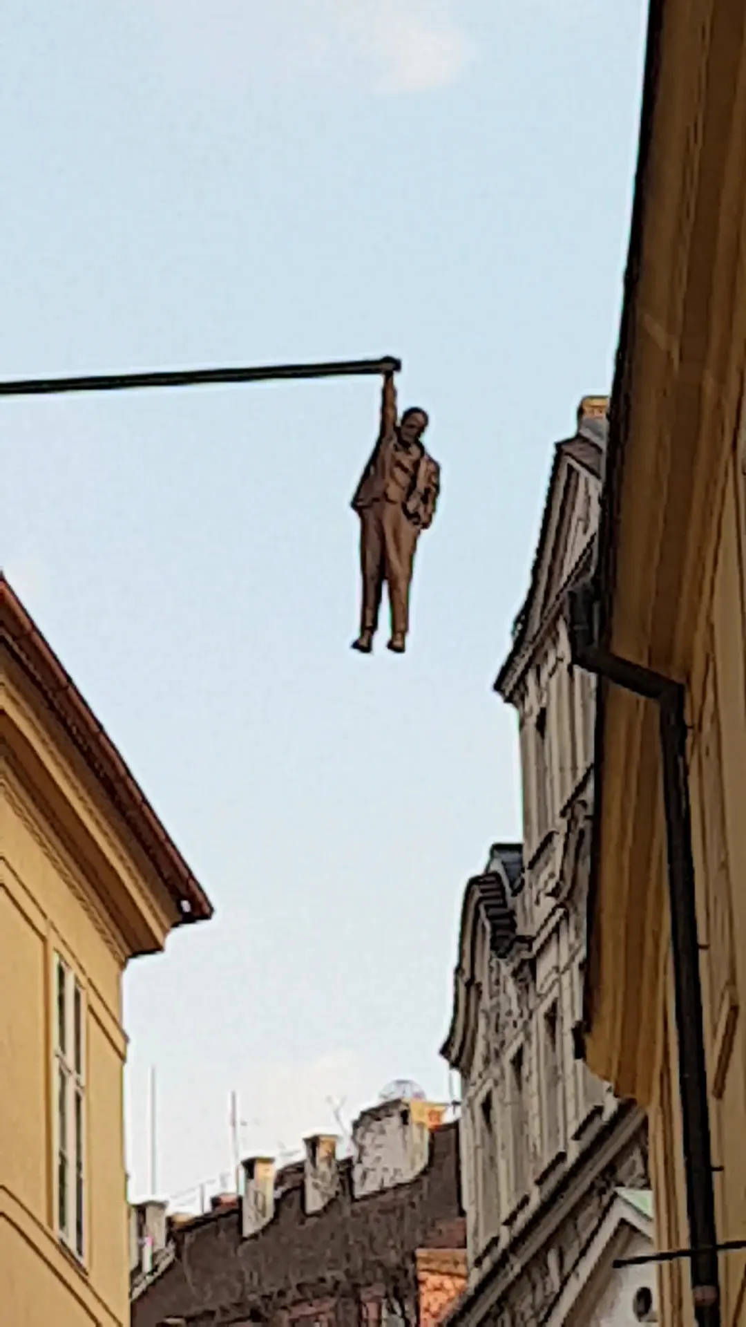 Interior at Man Hanging Out - David Černý's Statue of Sigmund Freud Prague — travel photo