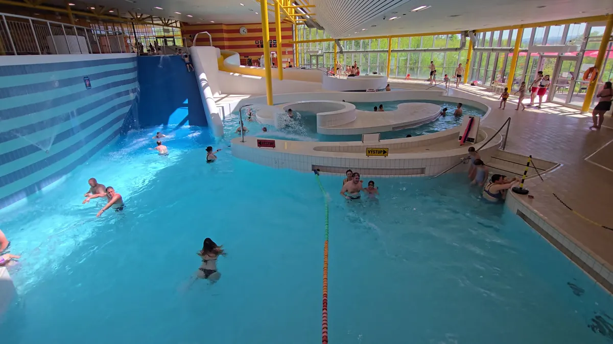 Interior at Aquacentrum Šutka Prague — travel photo