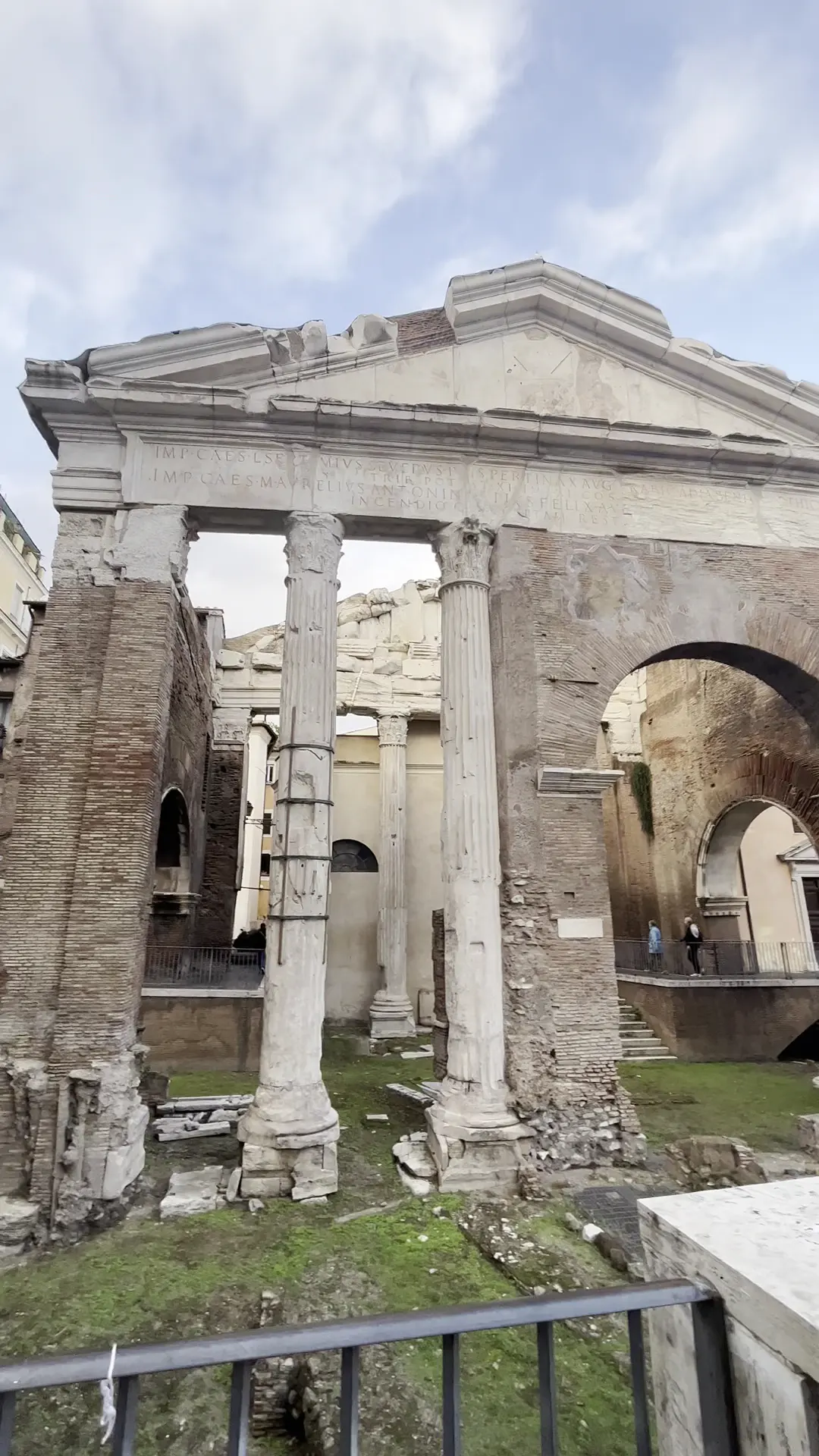 Interior at Portico of Octavia Rome — travel photo