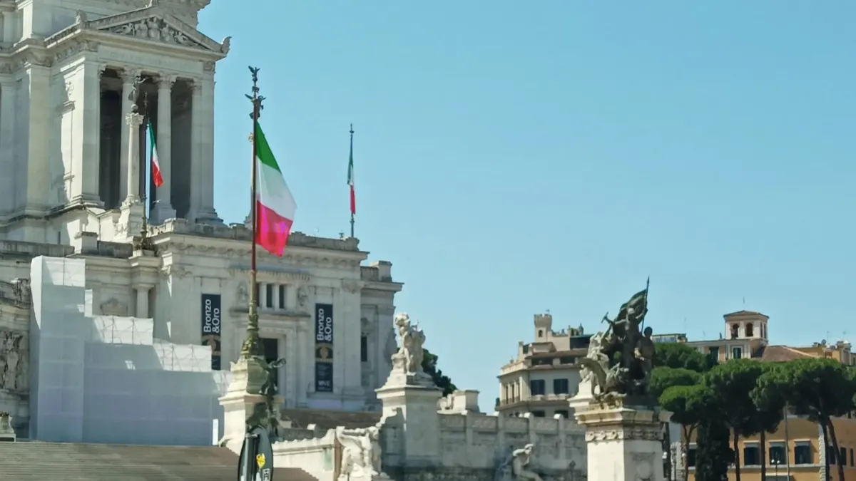 Interior at Altar of the Fatherland Rome — travel photo