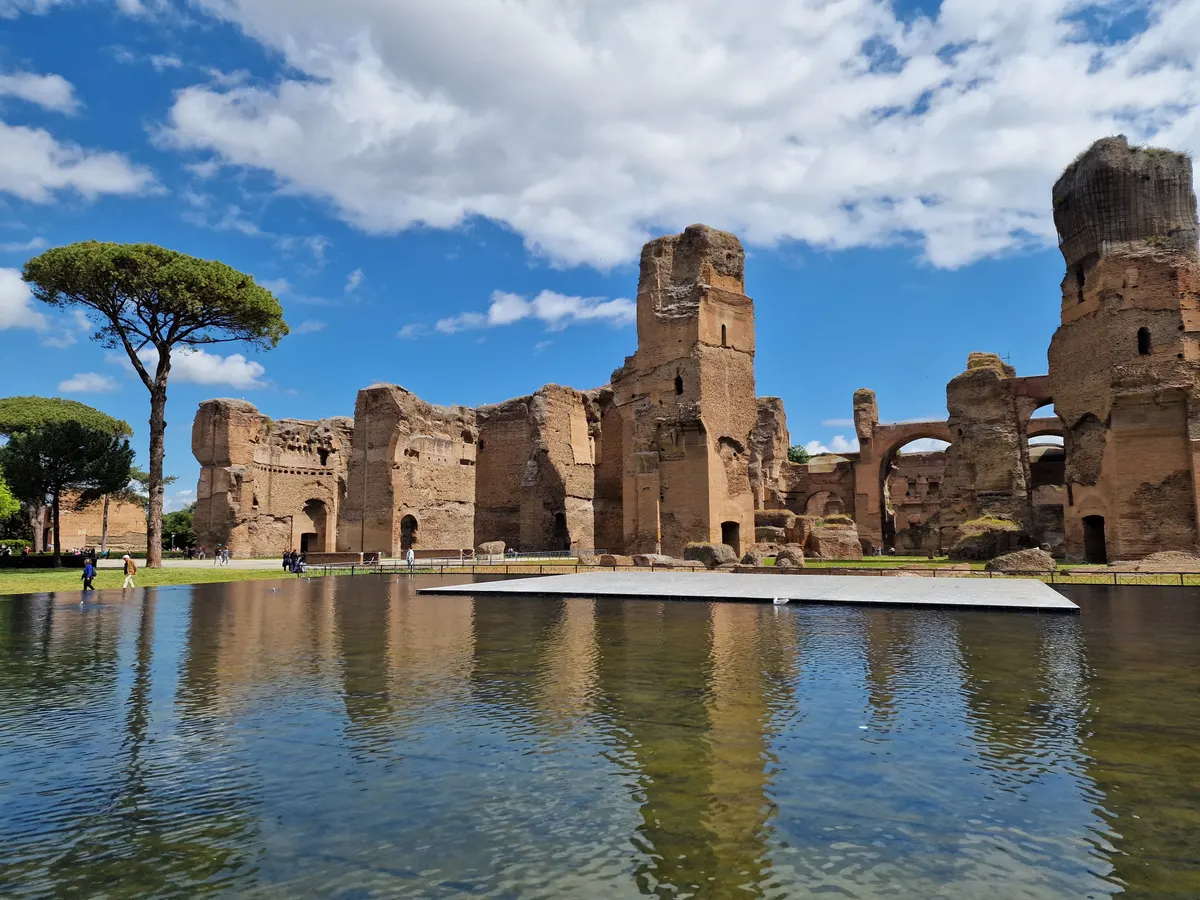 Details at Baths of Caracalla Rome — travel photo