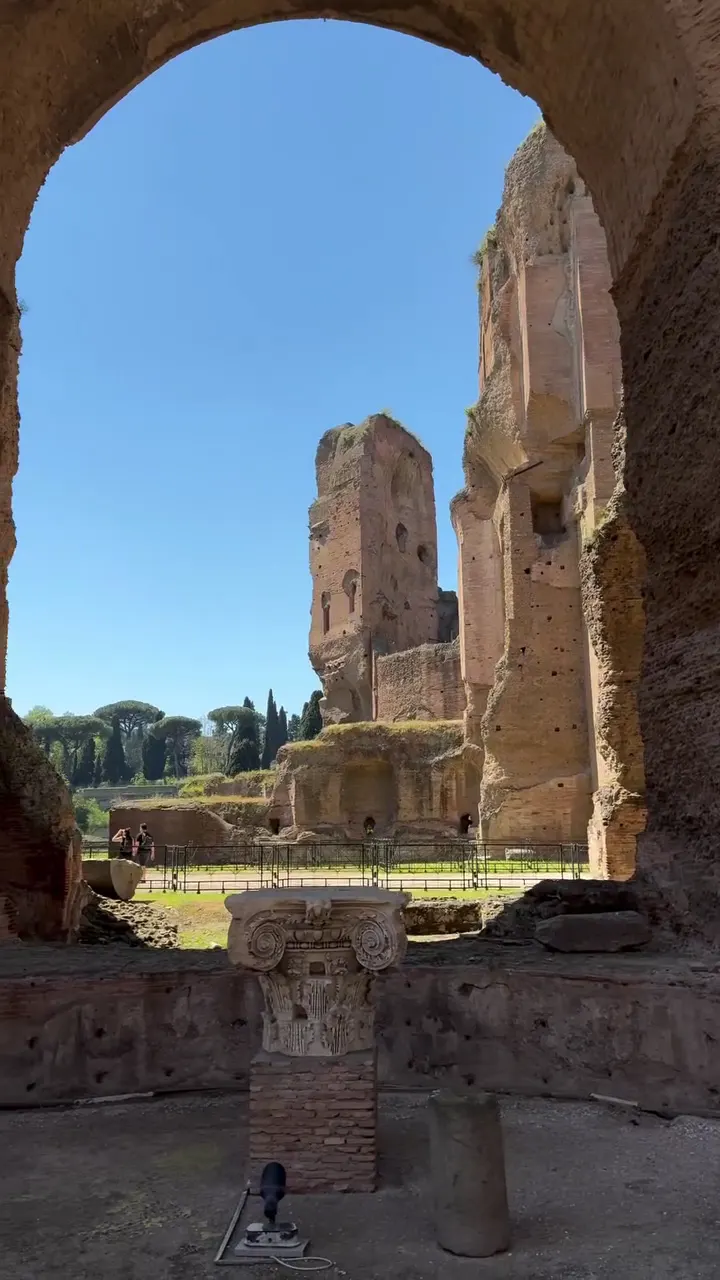 Around the area at Baths of Caracalla Rome — travel photo