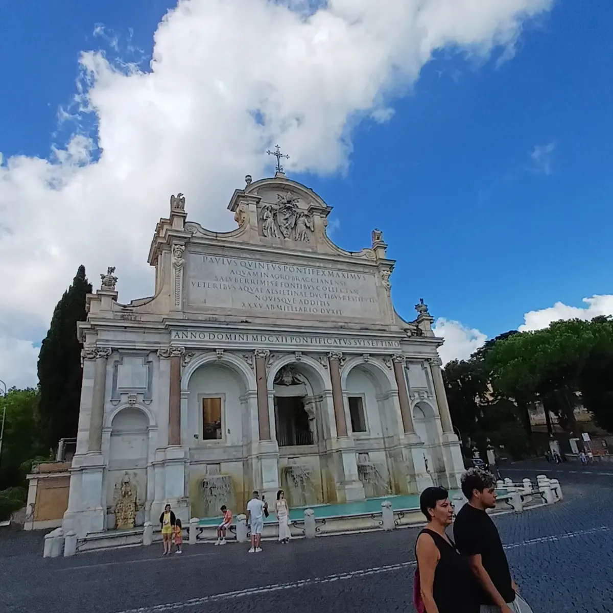 Interior at Fontana dell'Acqua Paola Rome — travel photo
