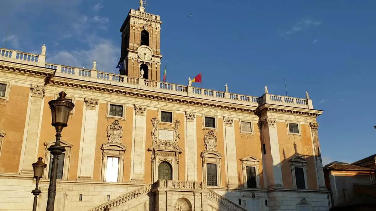 Interior at Piazza del Campidoglio Rome — travel photo