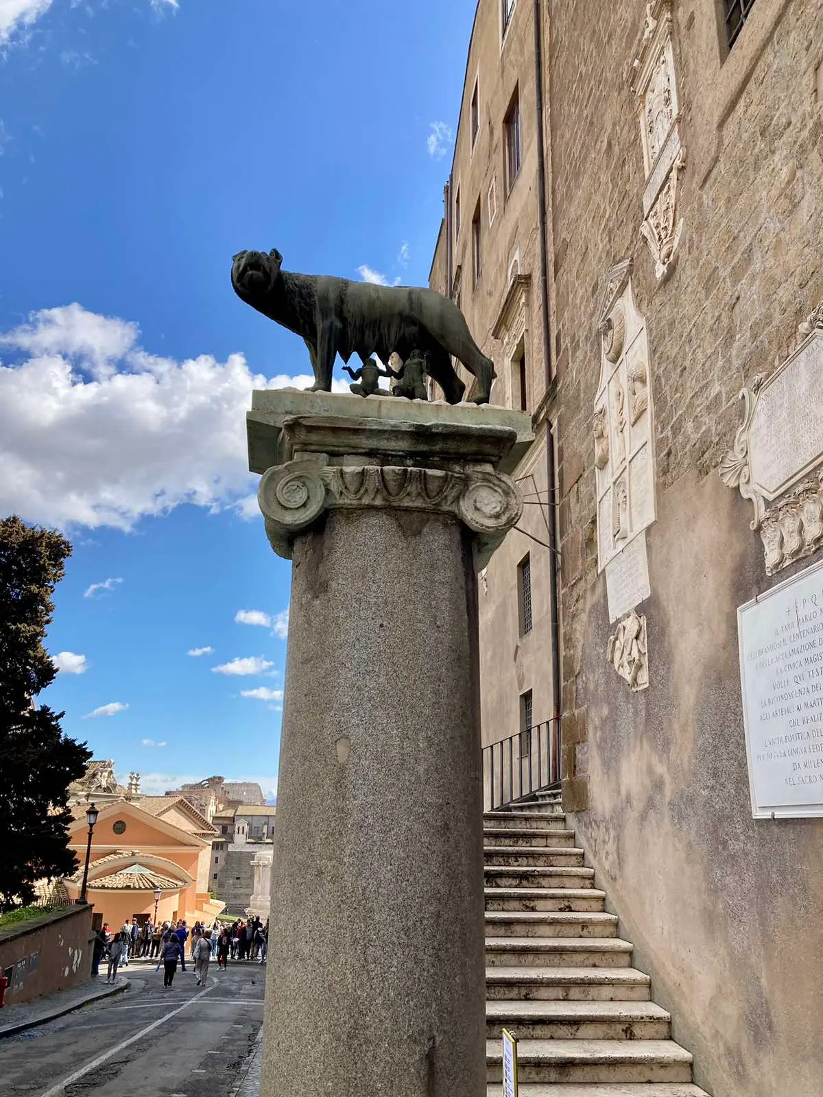 Atmosphere at Piazza del Campidoglio Rome — travel photo