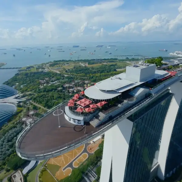 Around the area at SkyPark Observation Deck Singapore — travel photo