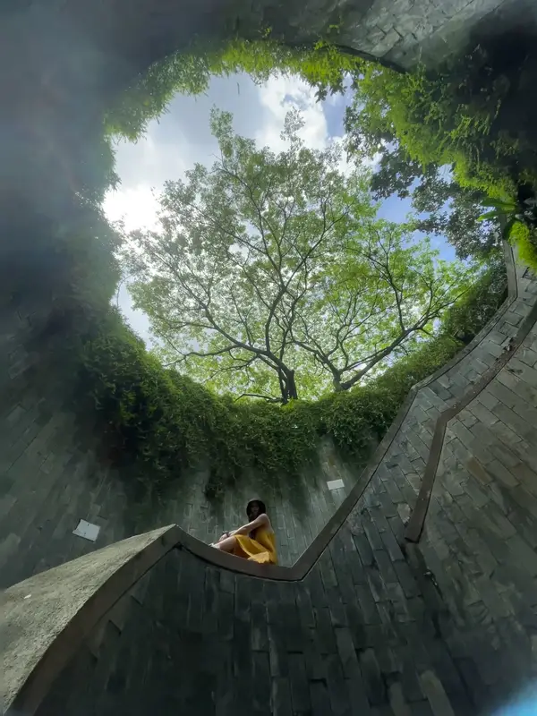 Interior at Fort Canning Tree Tunnel Singapore — travel photo