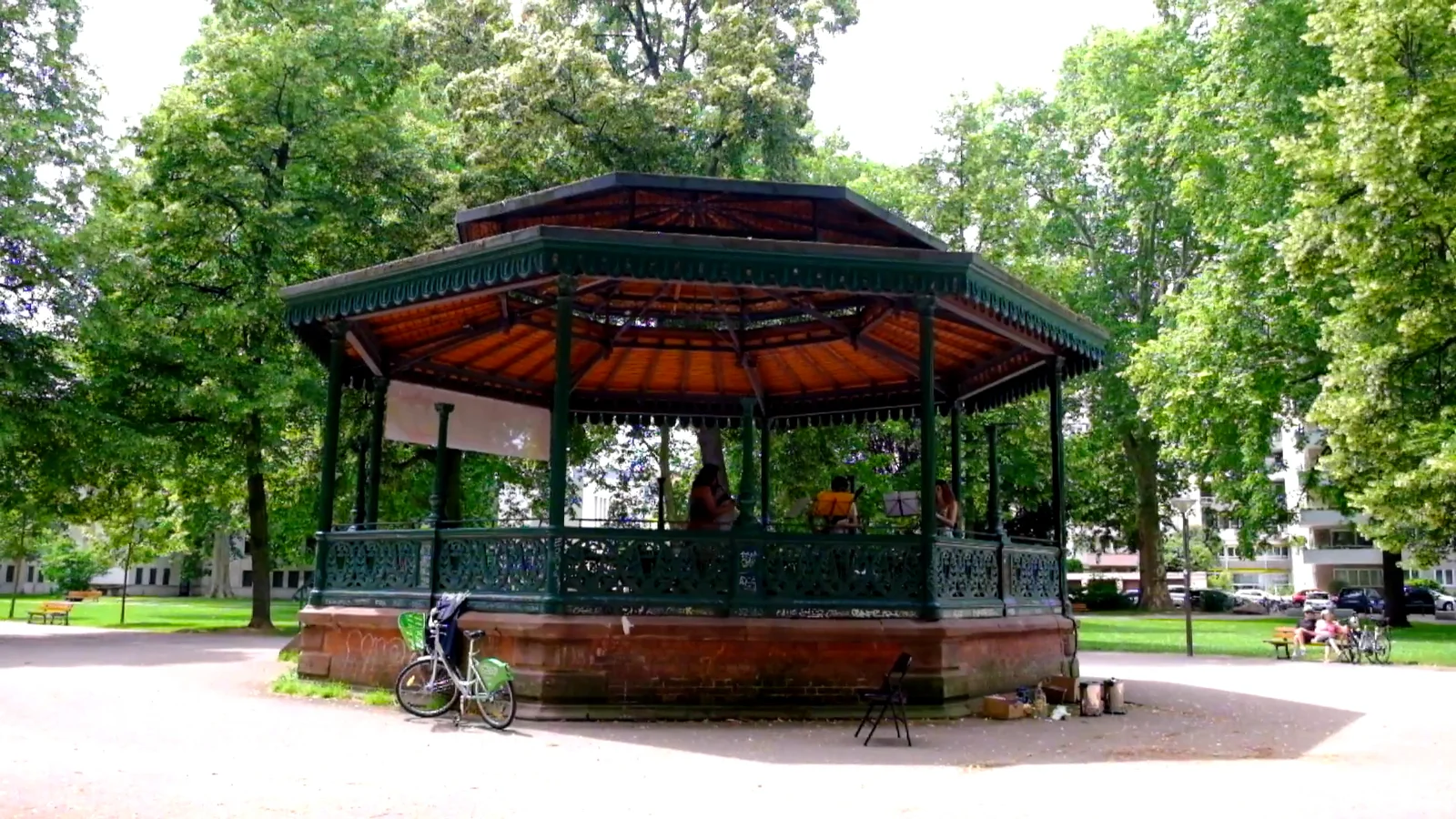 Family areas at Parc du Contades Strasbourg — family travel photo