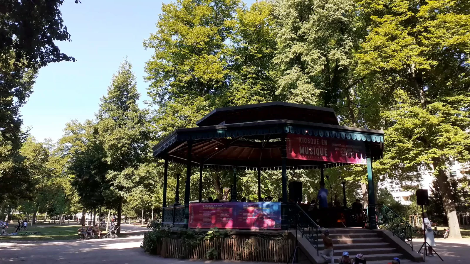 Outdoor views at Parc du Contades Strasbourg — family travel photo
