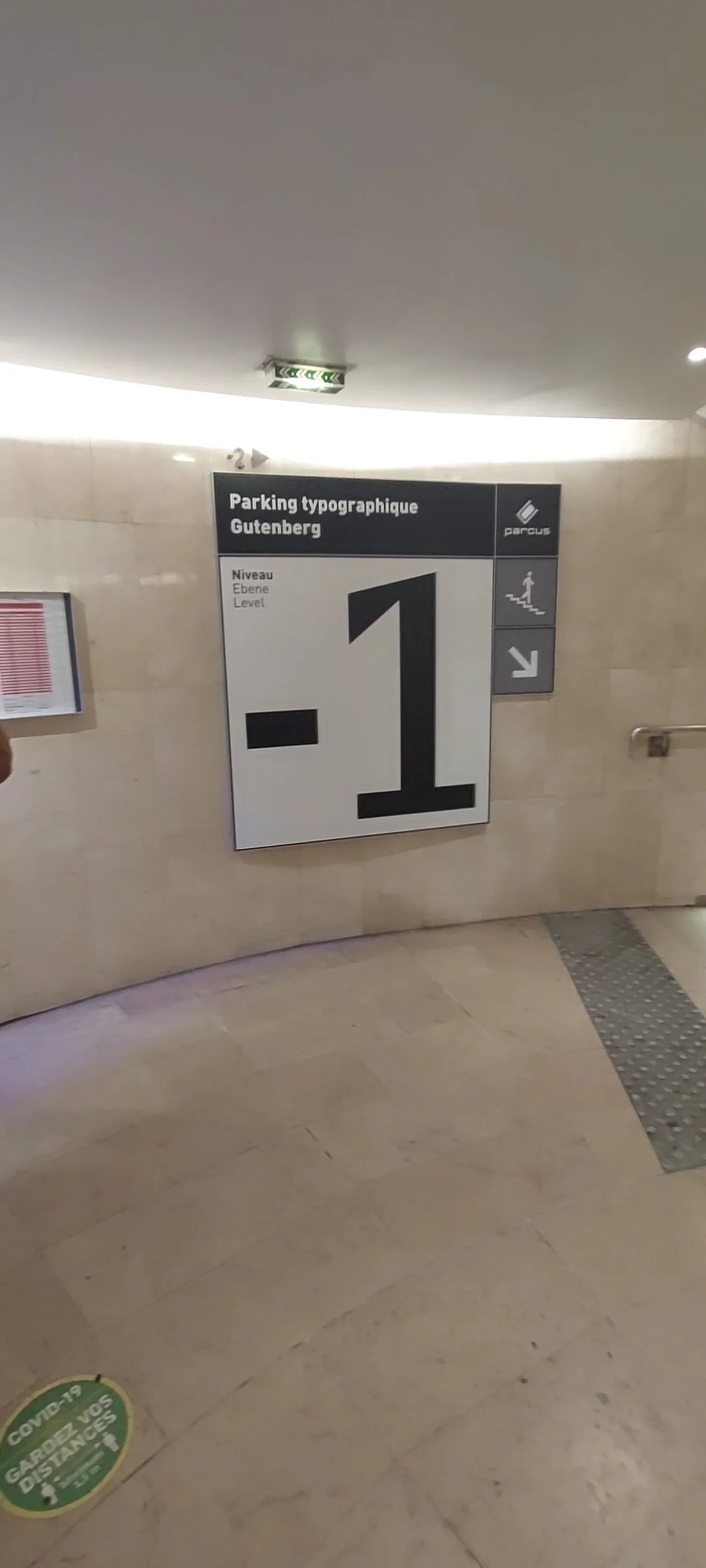 Family areas at Parking Gutenberg Strasbourg — family travel photo