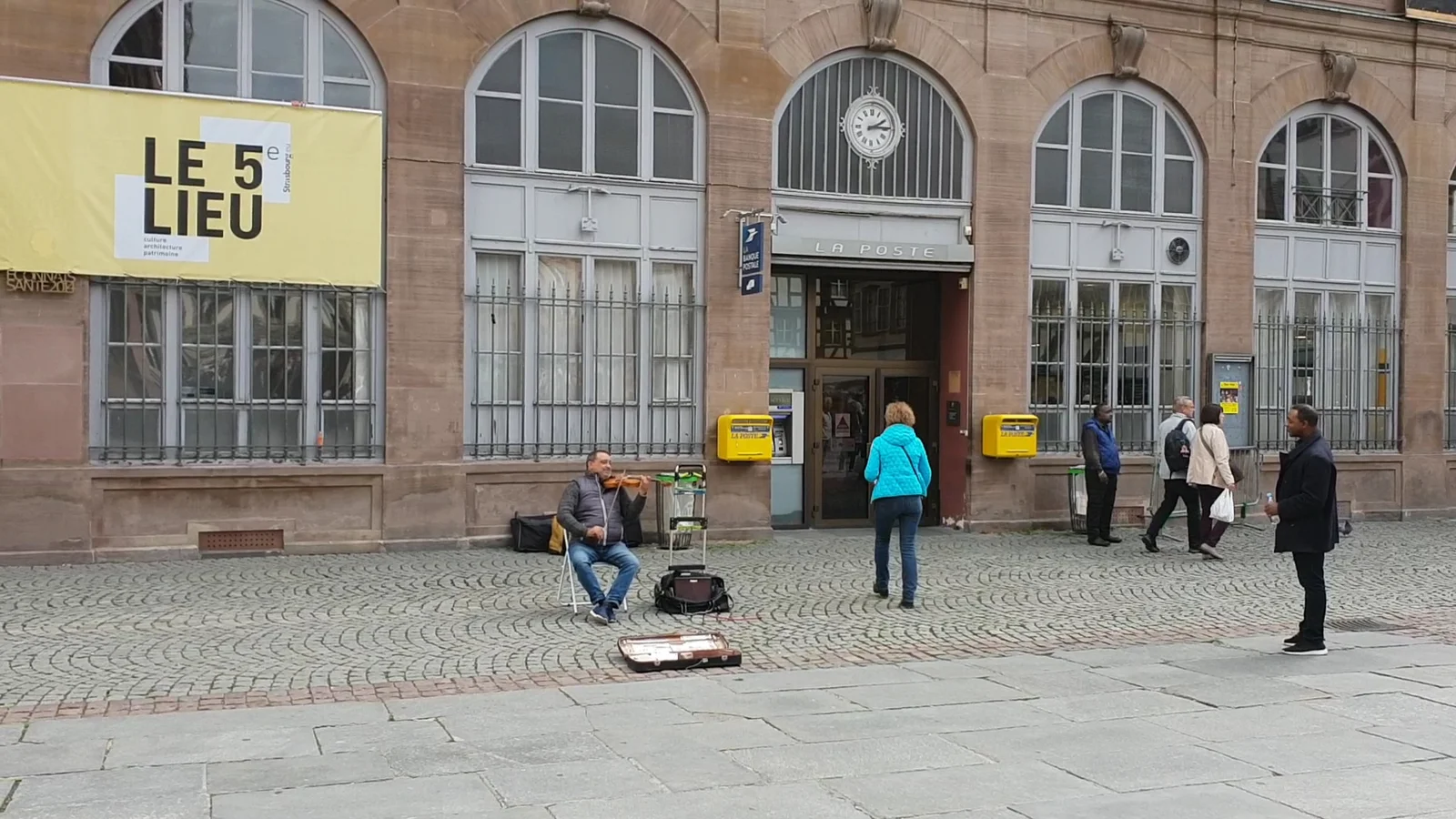 Family areas at Place du Château Strasbourg — family travel photo