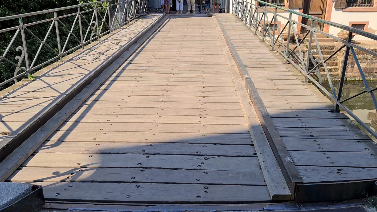 Family areas at Pont du Faisan Strasbourg — family travel photo