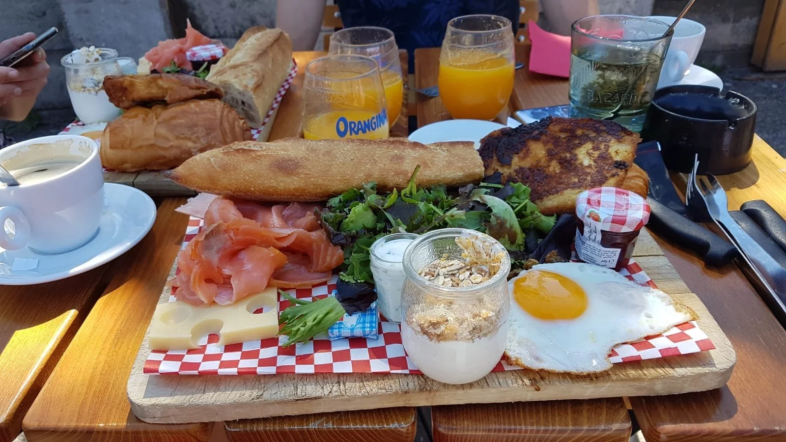 Interactive zones at Café Atlantico Strasbourg — family travel photo