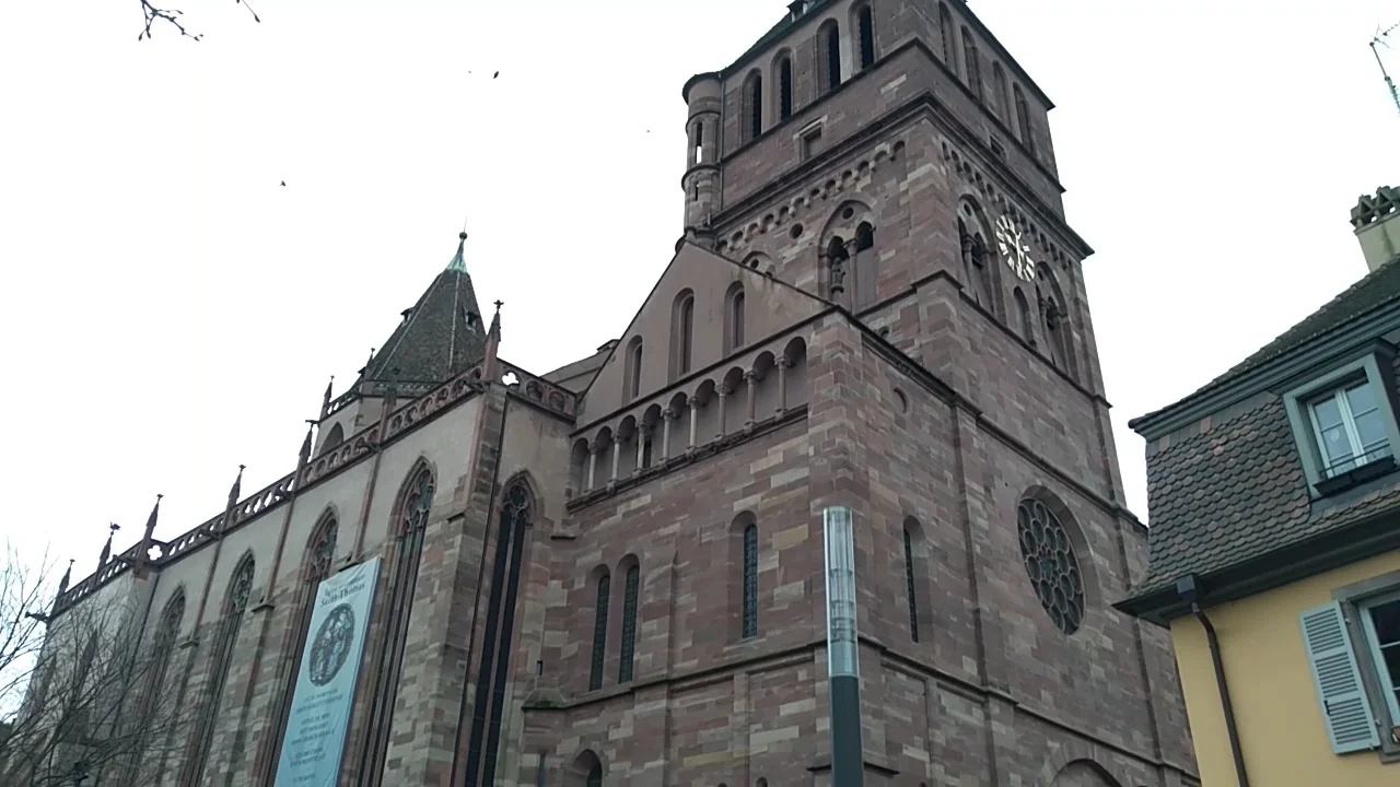 Family areas at St. Thomas Church Strasbourg — family travel photo