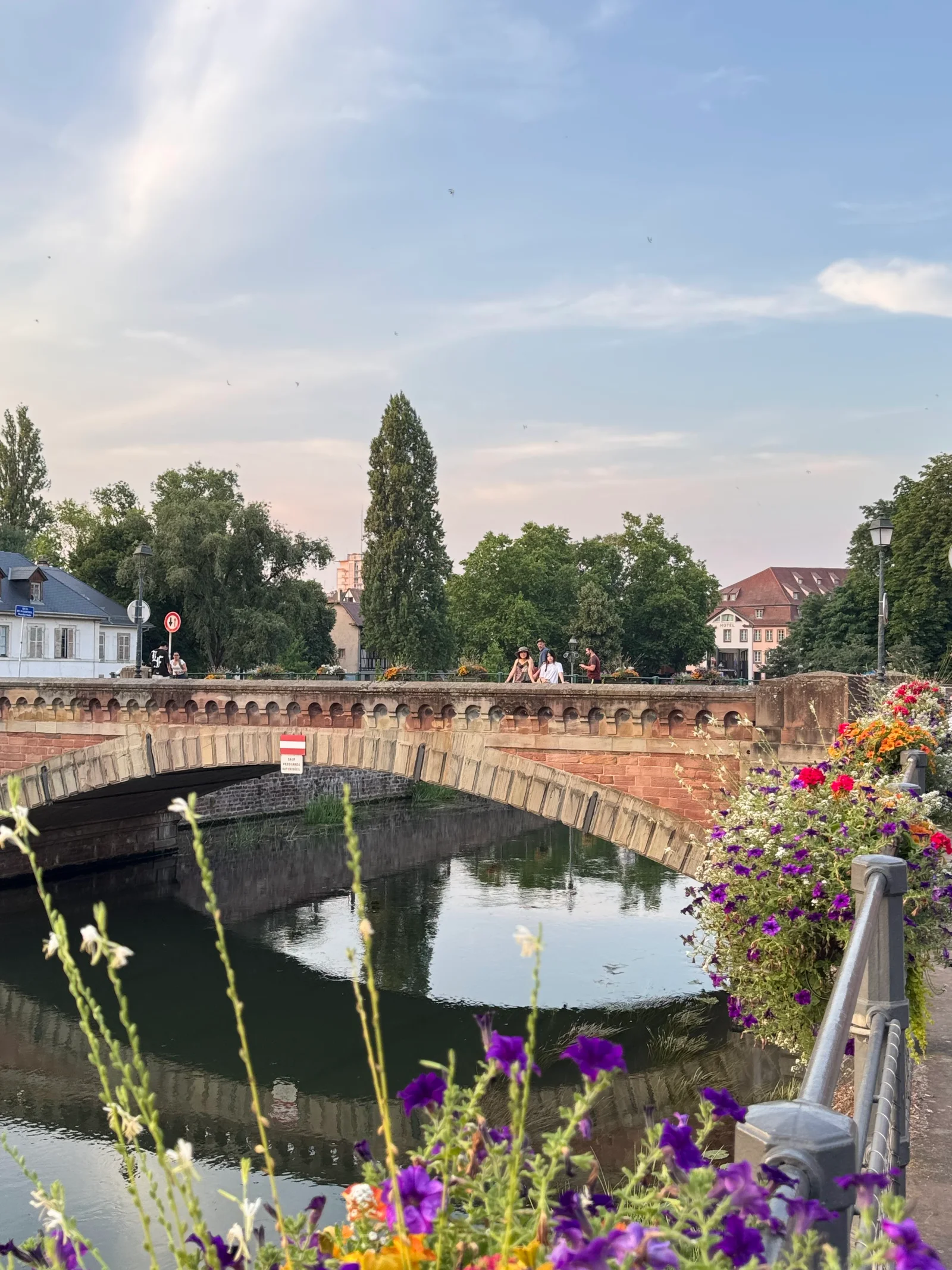 Outdoor views at Square Louise-Weiss Strasbourg — family travel photo