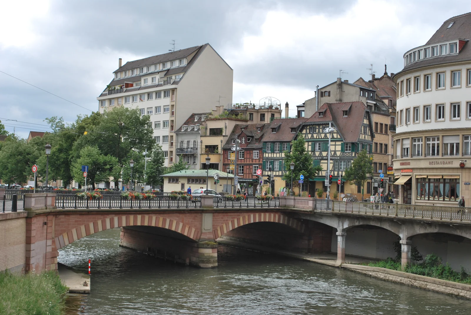 Outdoor views at Grande-Île de Strasbourg Strasbourg — family travel photo