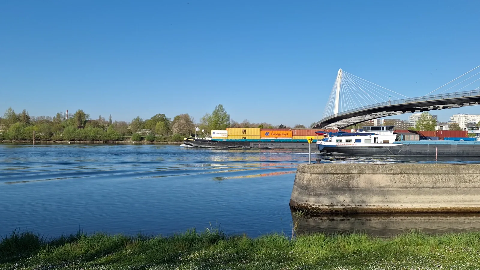 Kids activities at Passerelle des Deux Rives Strasbourg — family travel photo