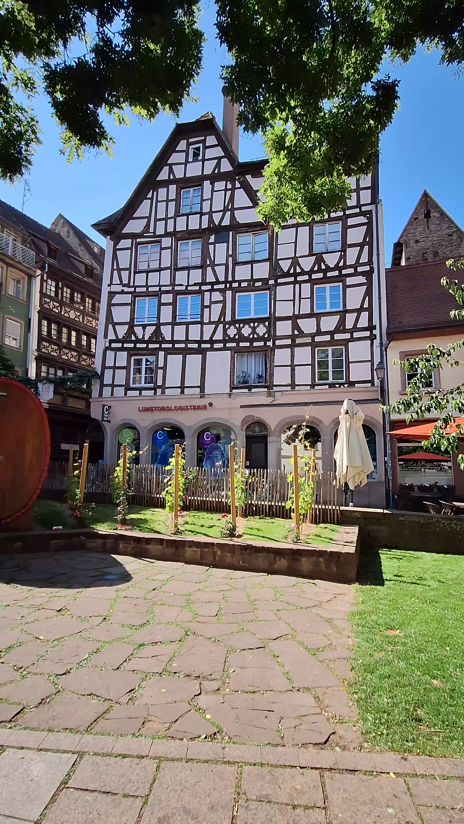 Family areas at Place des Tripiers Strasbourg — family travel photo
