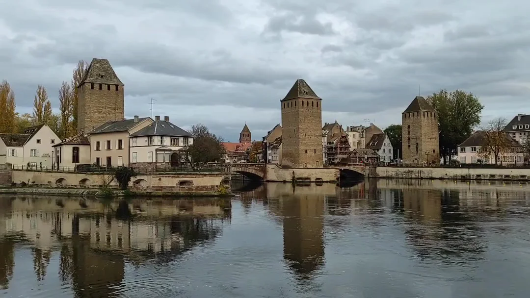 Family areas at Ponts Couverts de Strasbourg Strasbourg — family travel photo