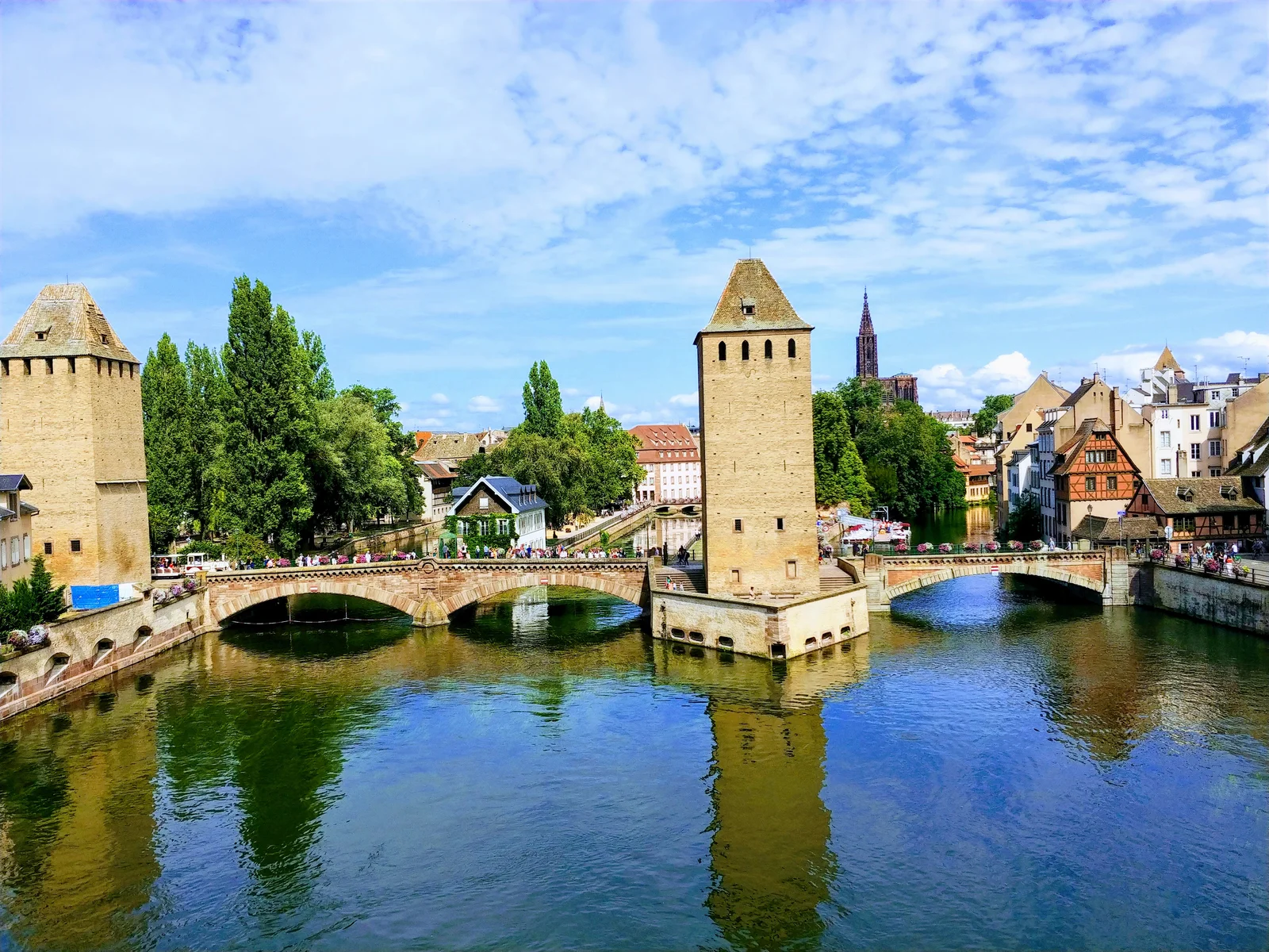 Outdoor views at Ponts Couverts de Strasbourg Strasbourg — family travel photo