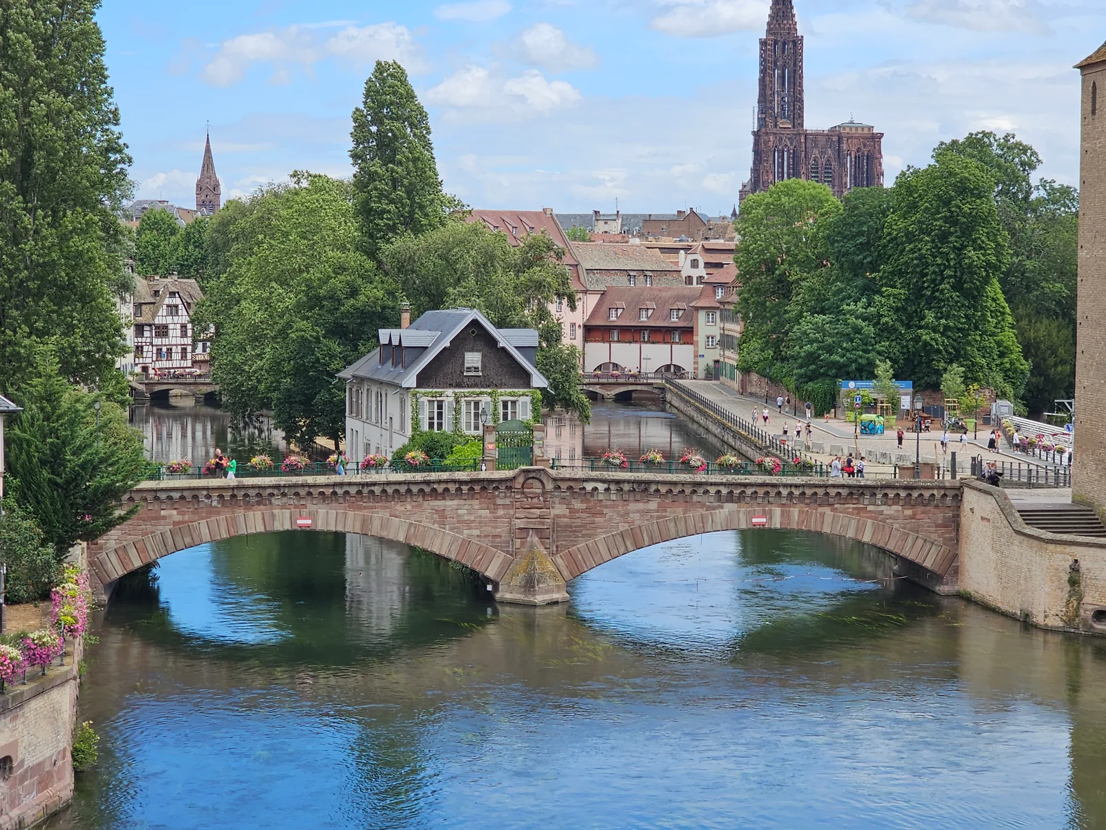Interactive zones at Ponts Couverts de Strasbourg Strasbourg — family travel photo