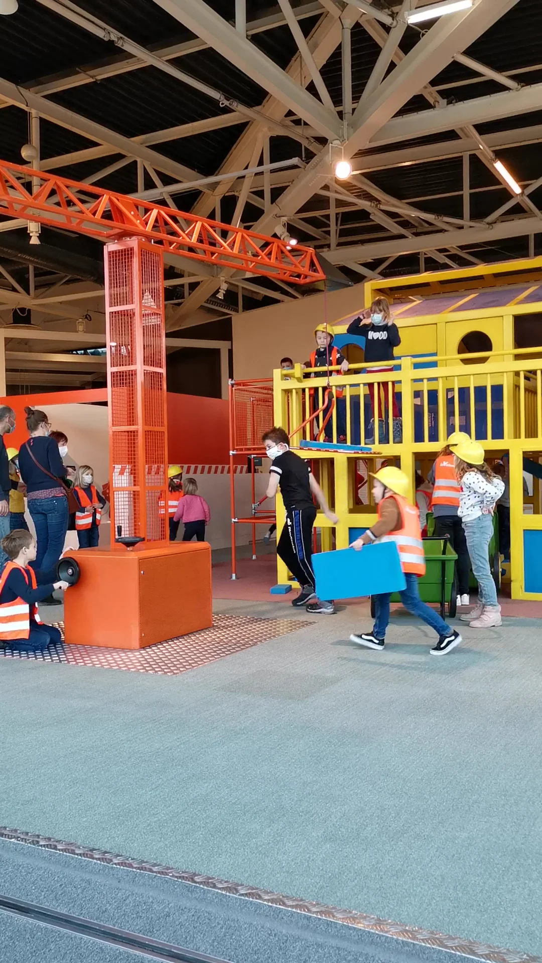 Family areas at Le Vaisseau Strasbourg — family travel photo