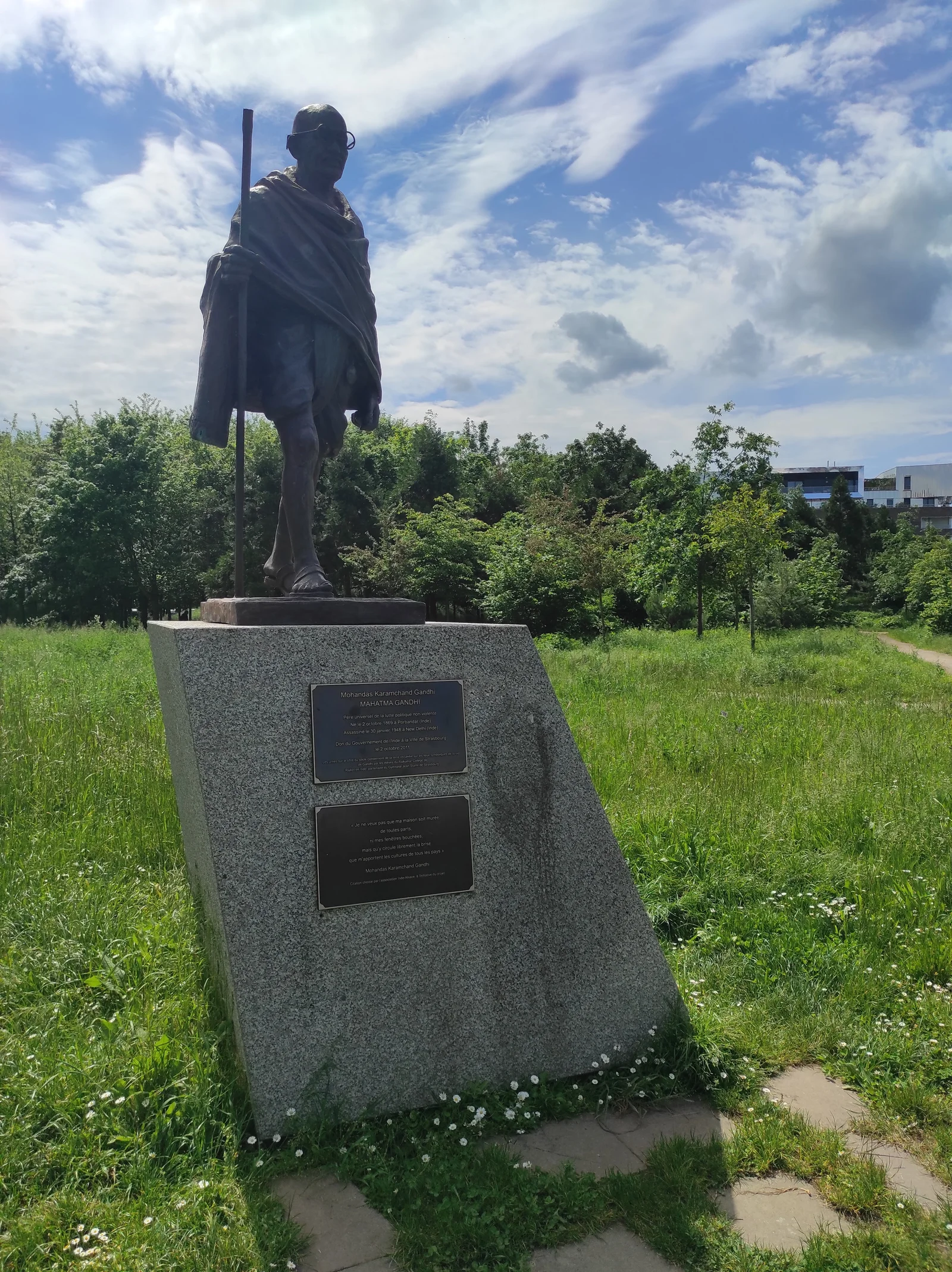 Outdoor views at Parc de l'Étoile Strasbourg — family travel photo