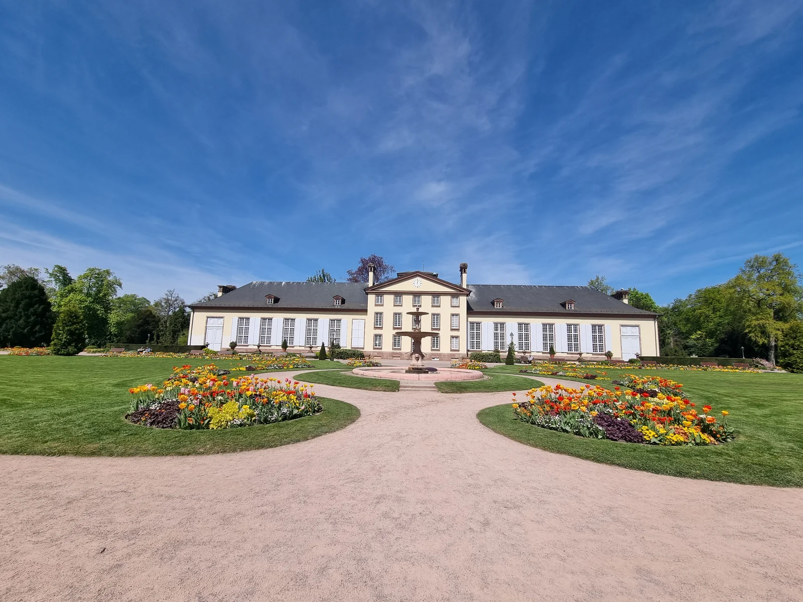 Interactive zones at Parc de l'Orangerie Strasbourg — family travel photo